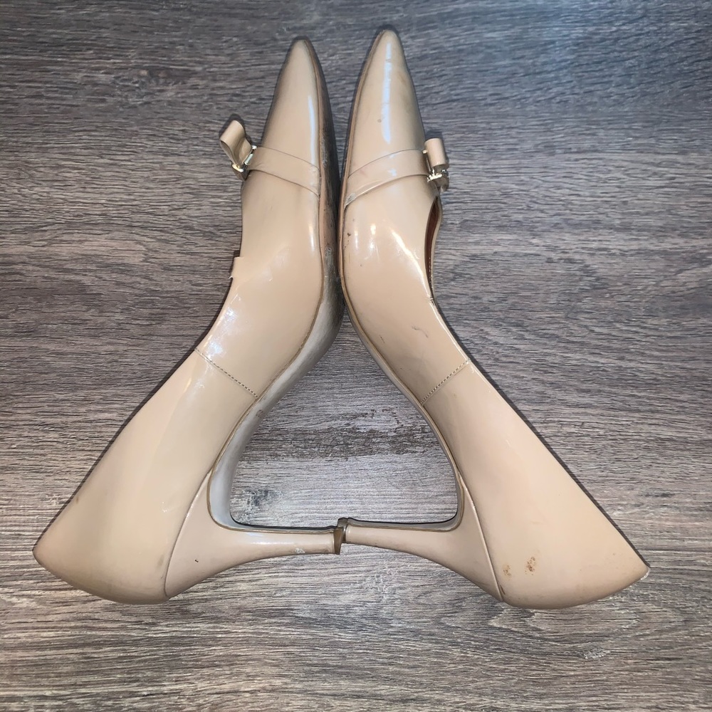 Cole Haan Nude Bow Heels Size 8.5 - Picture 4 of 8